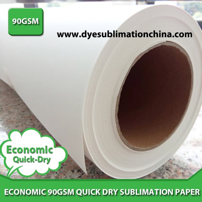Economic fast dry 90gsm sublimation transfer paper  china